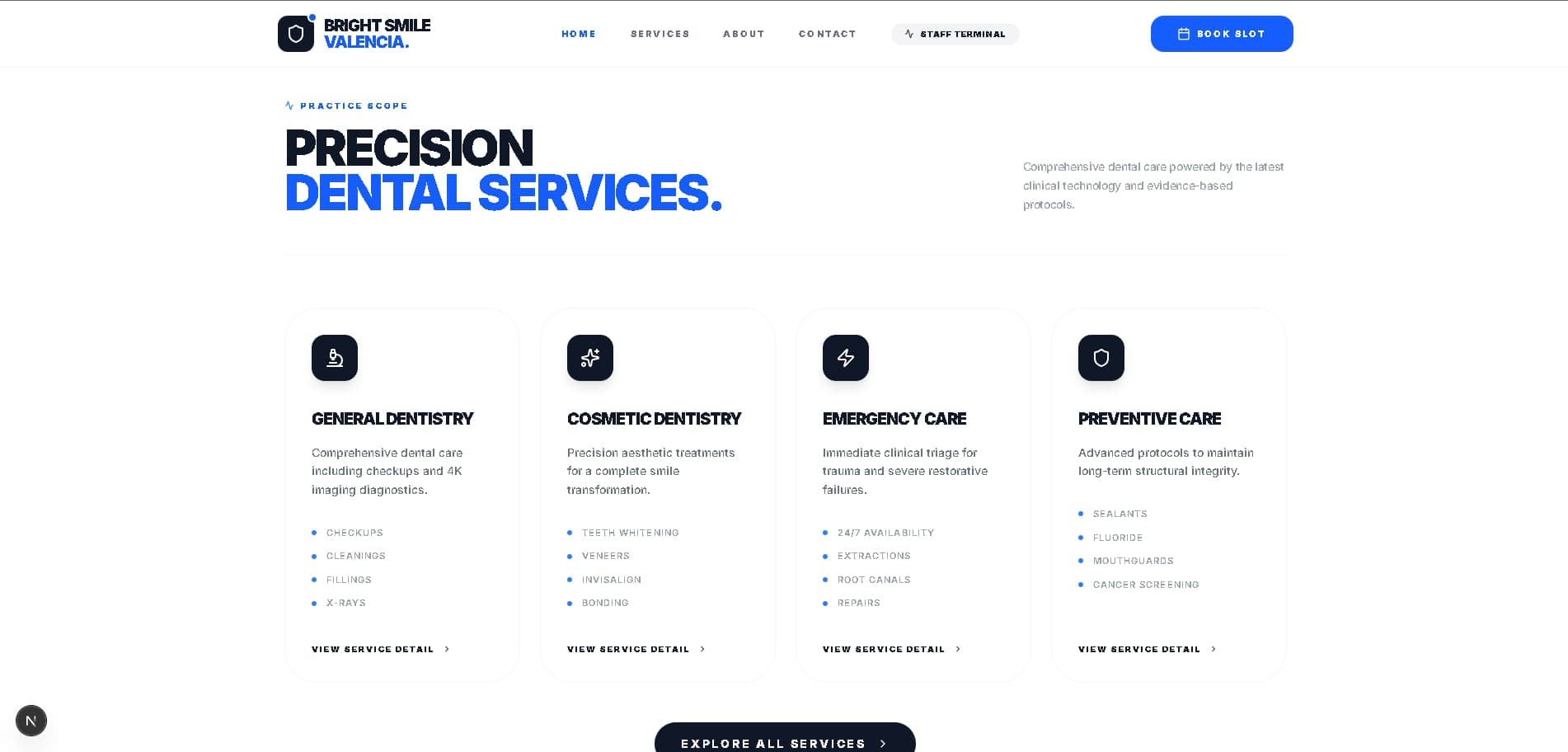 Dental Clinic Website thumbnail 2