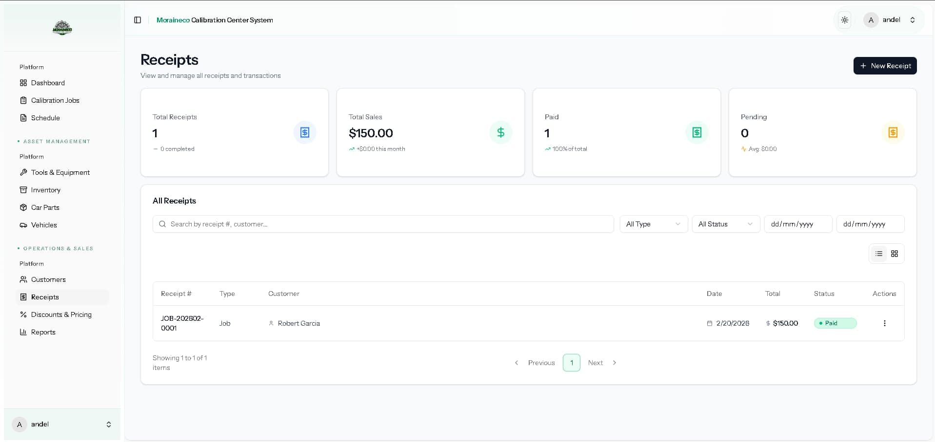 Moraineco Calibration Inventory System thumbnail 4
